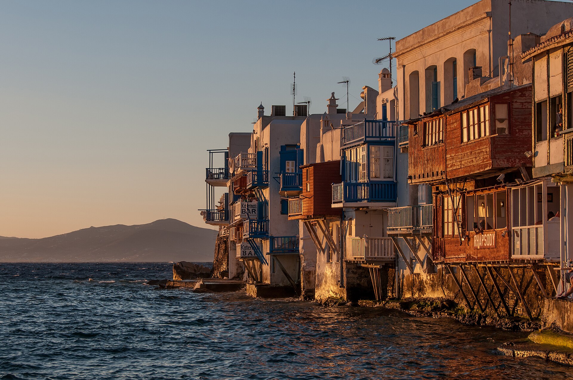 Skyline of Mykonos, Greece