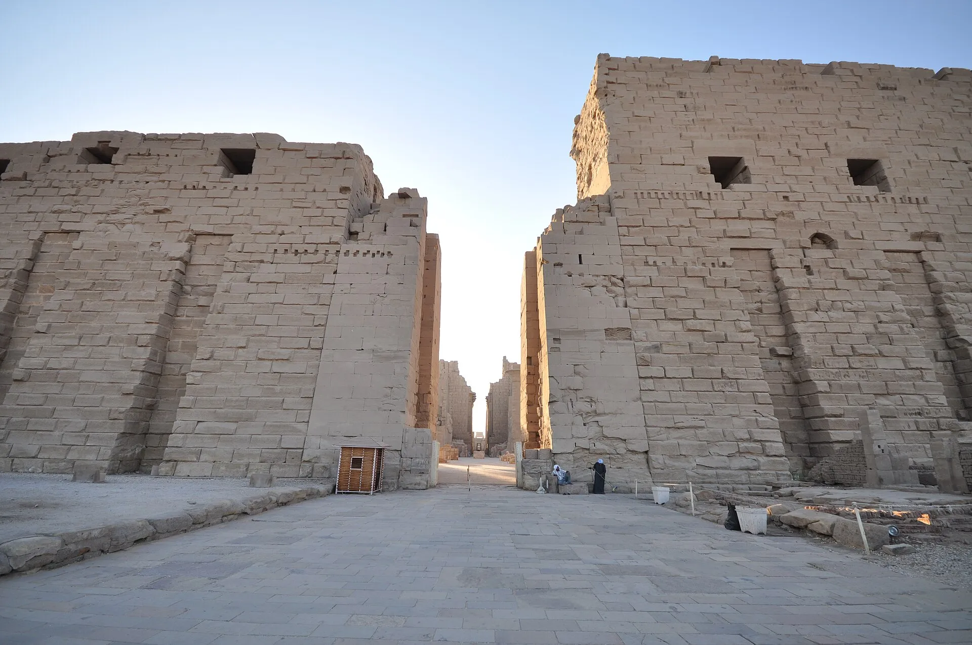 First pylon entrance of Karnak Temple in Luxor