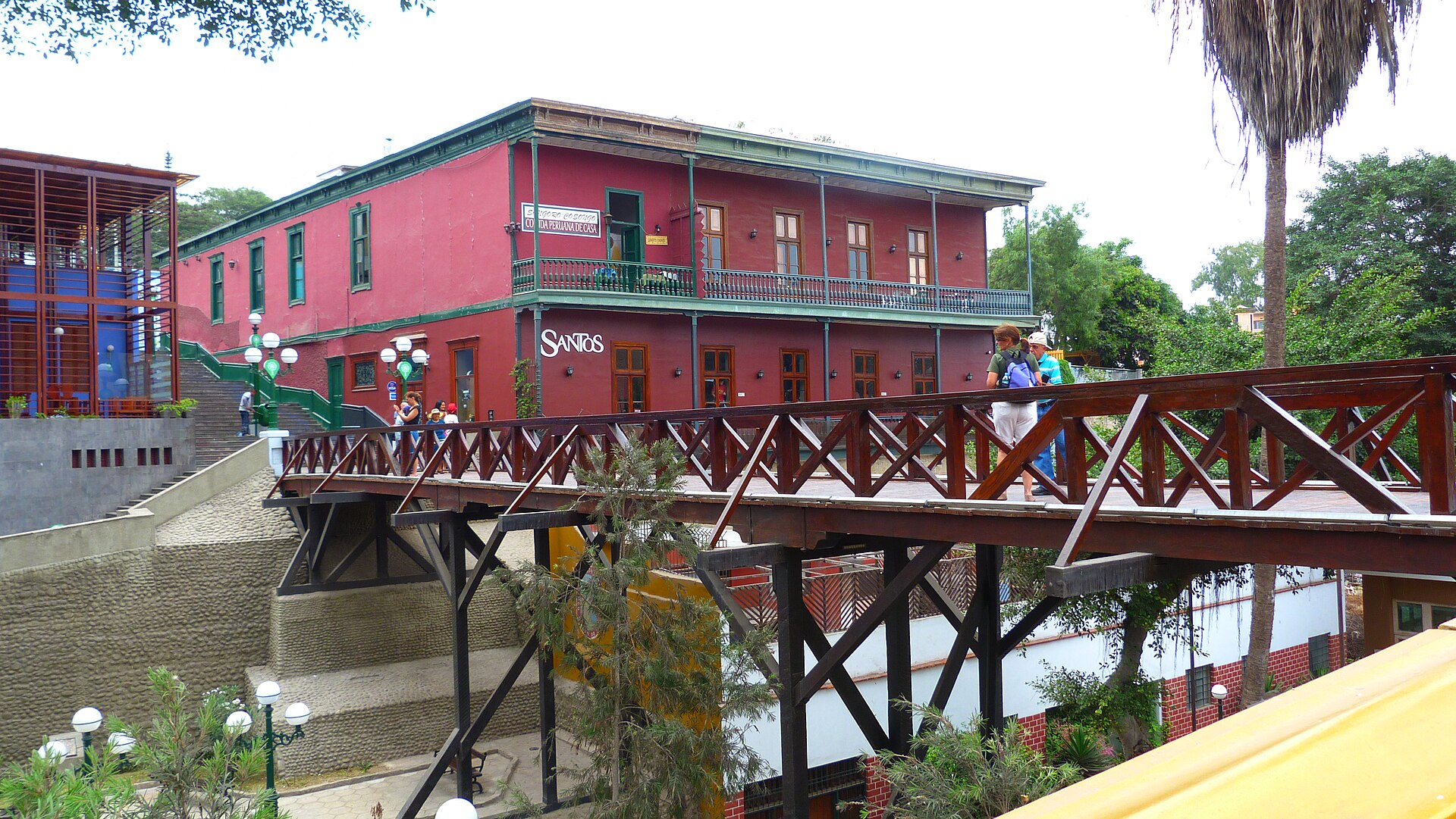 Puente de los Suspiros (Bridge of Sighs) in the Barranco district of Lima, Peru