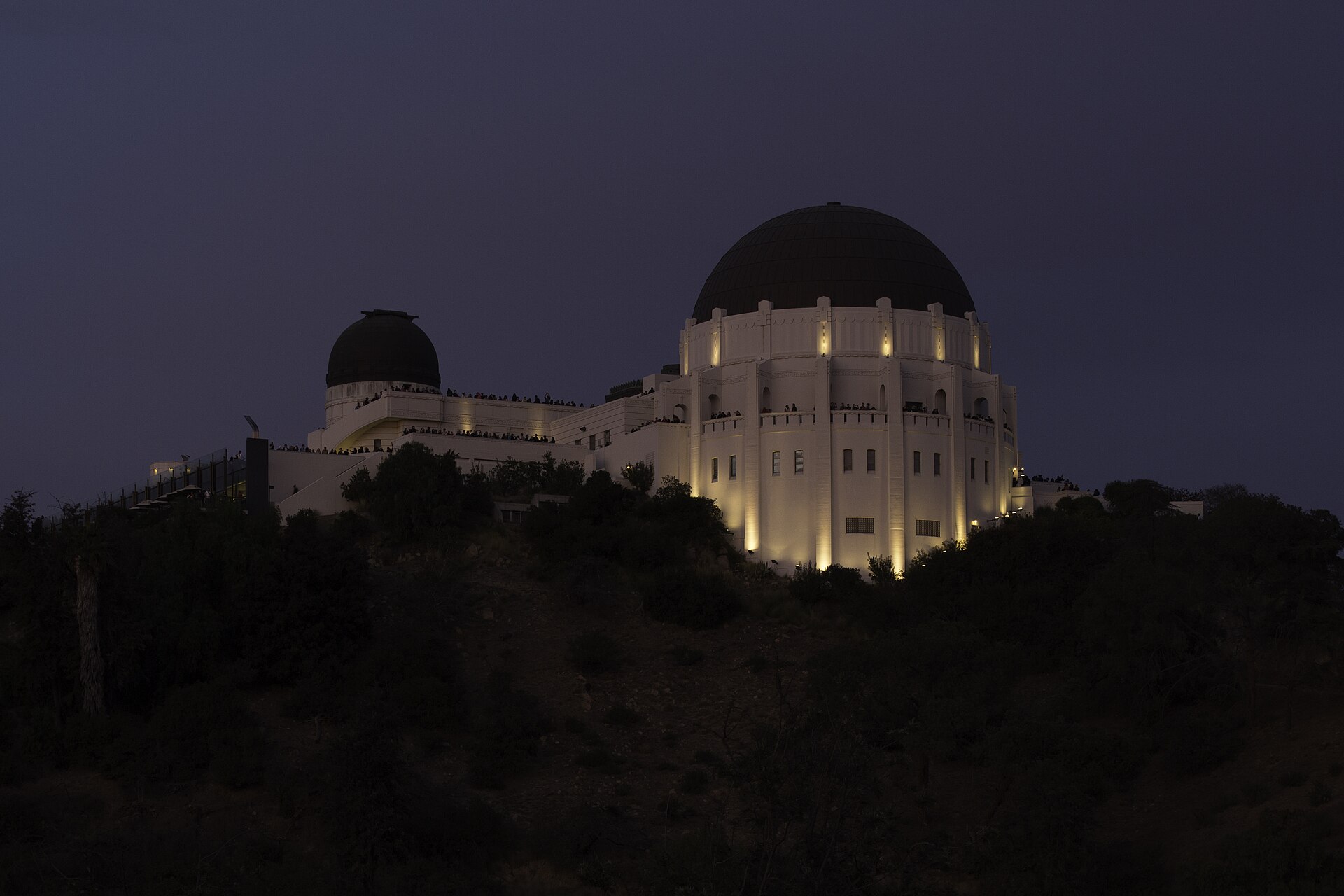 Griffith Observatory at dusk in Los Angeles, California