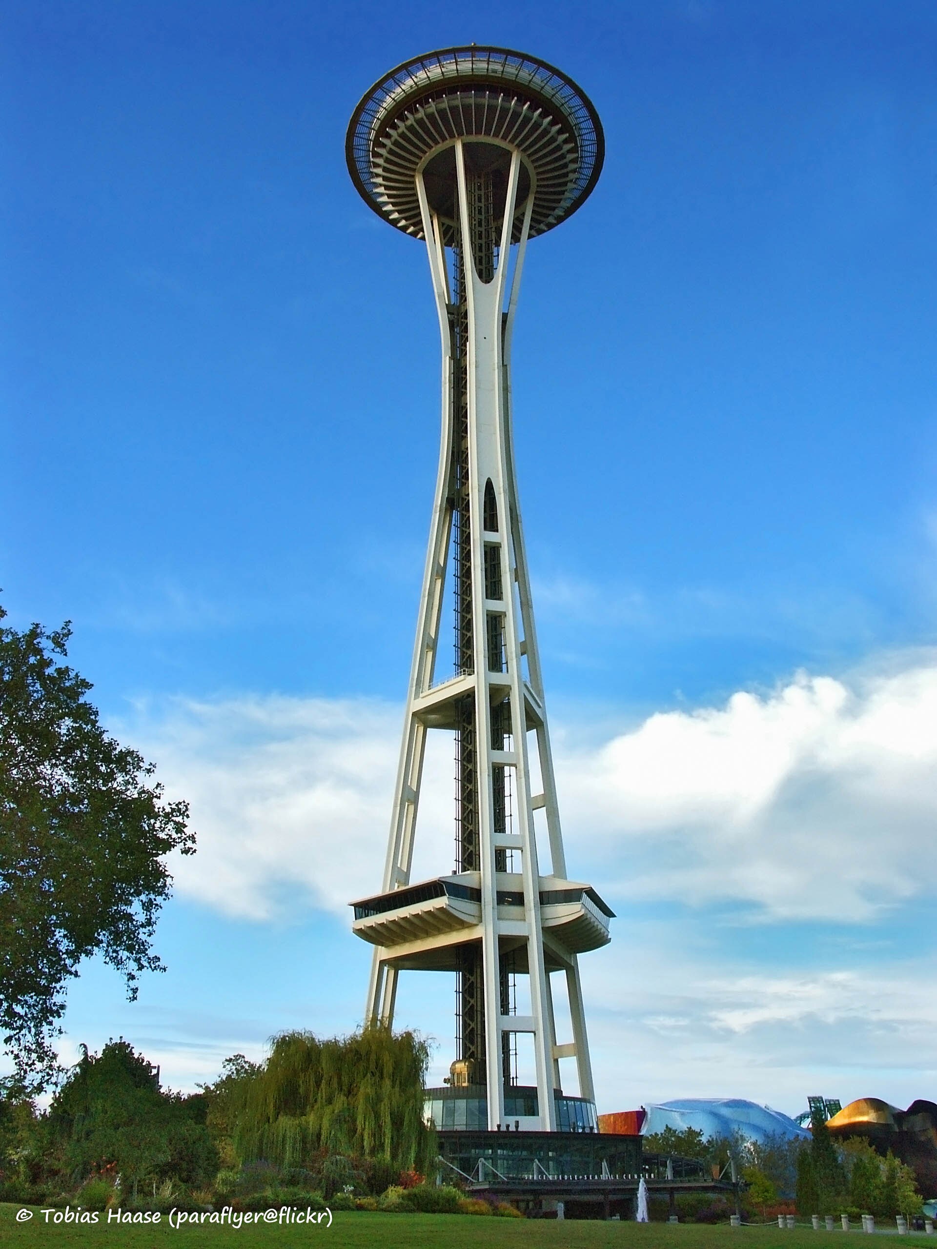 The Space Needle tower in Seattle, Washington