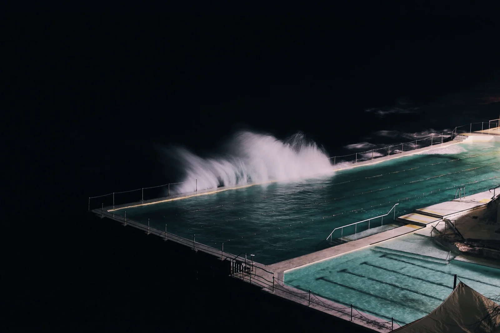 Ocean swimming pool at the edge of Bondi Beach