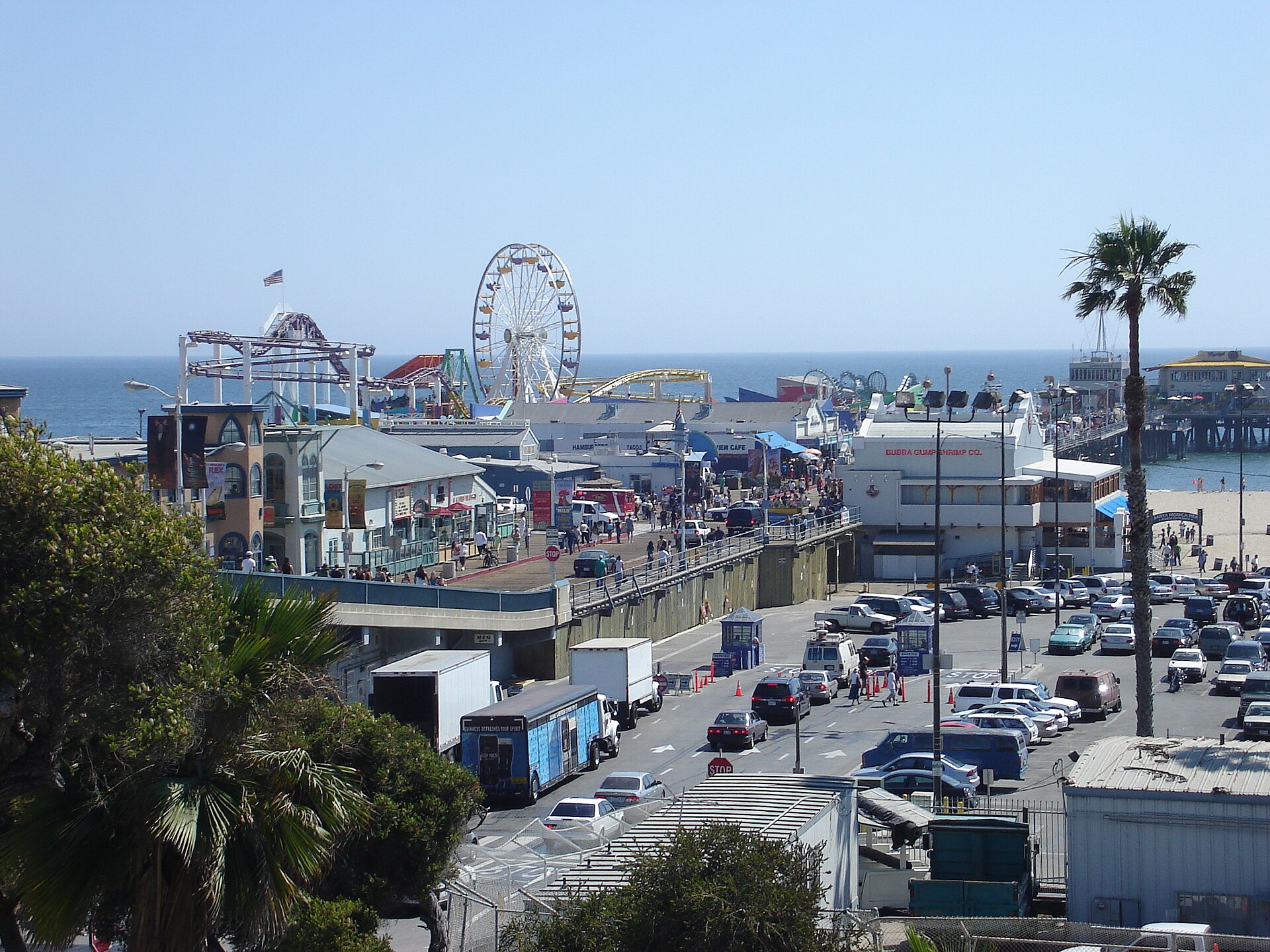 Santa Monica Pier with Pacific Park amusement park