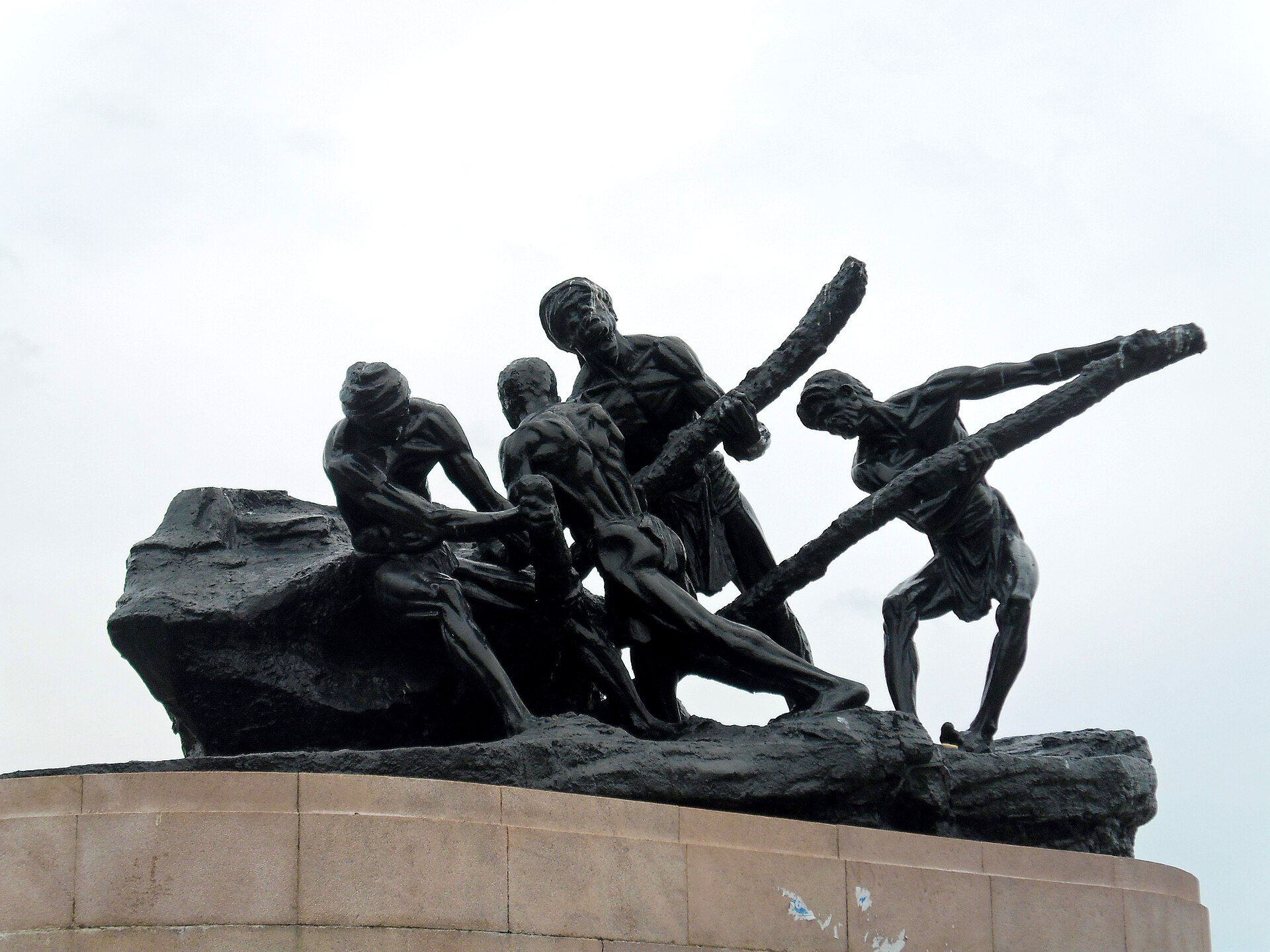 Visitors on Marina Beach along the Bay of Bengal in Chennai