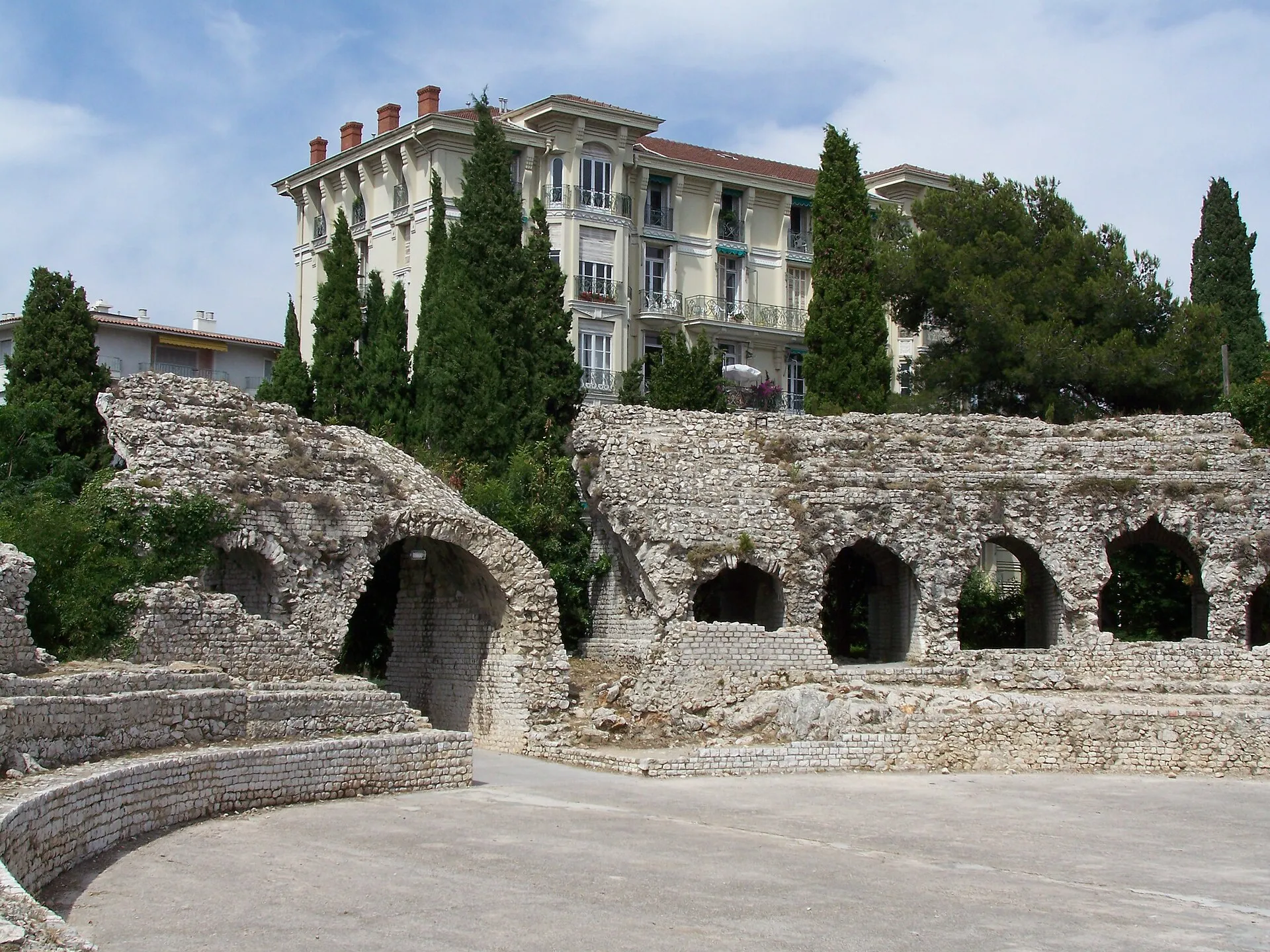 Roman arena ruins in Cimiez, Nice